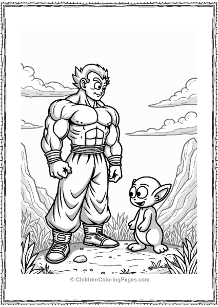 Broly Meets A Friendly Alien Free PDF Printable