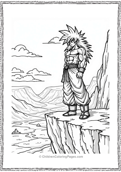 Broly On A Cliff Edge Free PDF Printable