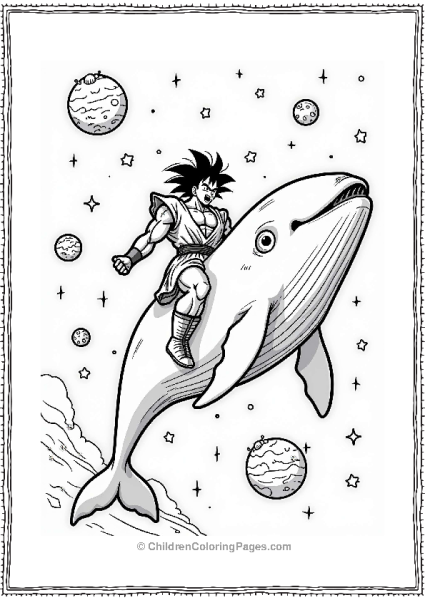 Broly Riding A Space Whale In The Cosmos Free PDF Printable