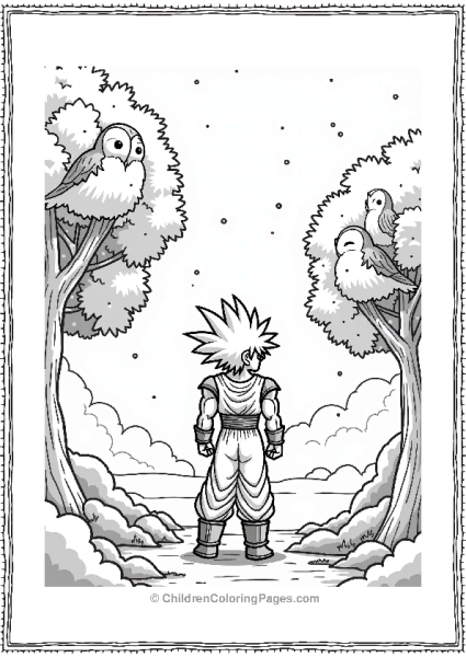 Broly Under A Starry Sky Free PDF Printable