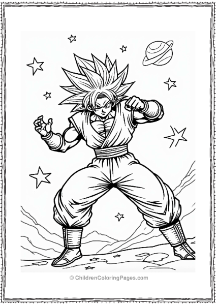 Brolys Cosmic Battle With An Alien Free PDF Printable