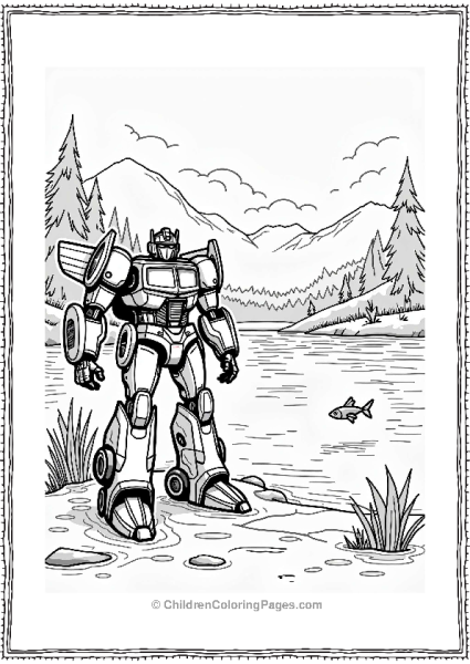 Bumblebee By A Sparkling Lake Free PDF Printable