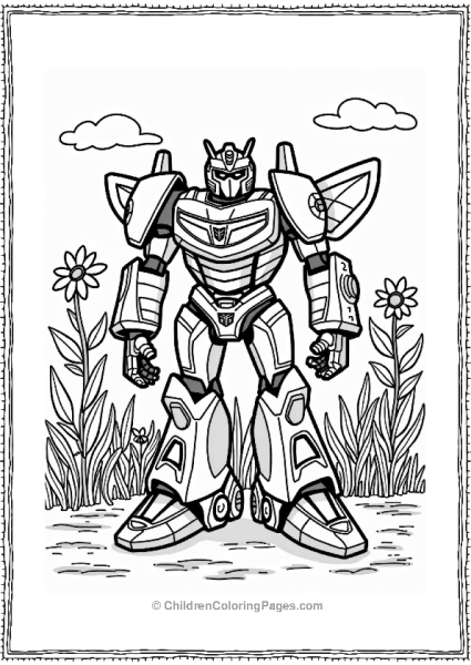 Bumblebee In A Garden Free PDF Printable