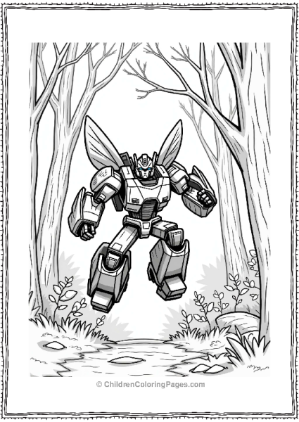 Bumblebee In The Forest Free PDF Printable