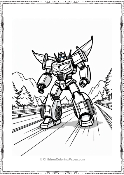 Bumblebee On The Highway Free PDF Printable