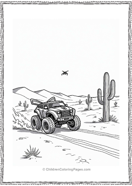 Bumblebee Racing Through The Desert Free PDF Printable