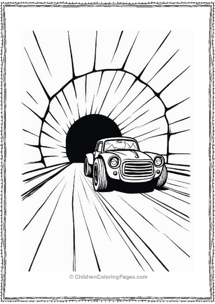 Bumblebee Speeding Through Tunnel Free PDF Printable