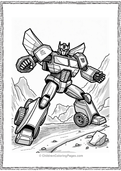 Bumblebee Transforming To Save A Character Free PDF Printable