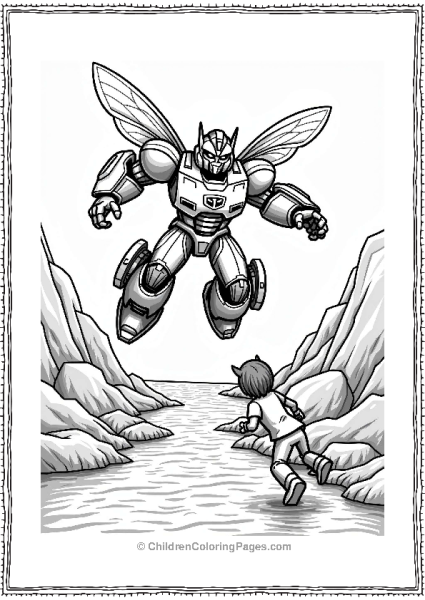 Bumblebees Brave Leap Over River Free PDF Printable
