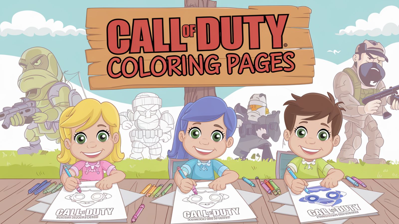 Call Of Duty Coloring Pages – Free PDF Printables 🎮🪖🧥🔫