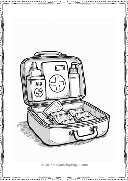 Call Of Duty First Aid Kit Coloring Page Free PDF Printable