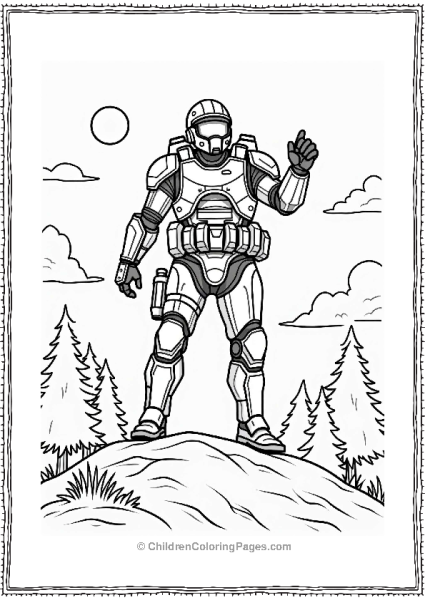 Call Of Duty Heroic Soldier In Armored Suit Free PDF Printable