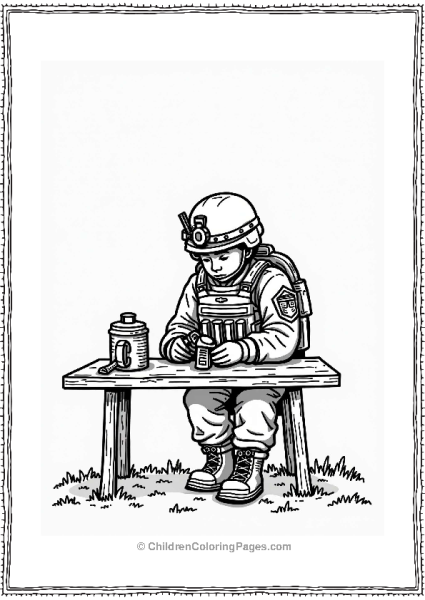 Call Of Duty Soldier Preparing For Mission Free PDF Printable