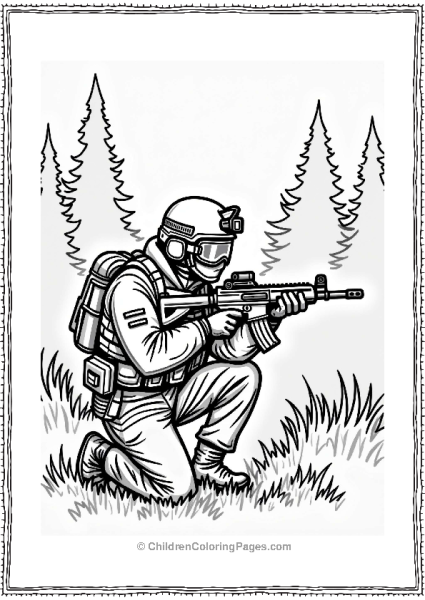 Call Of Duty Stealthy Soldier In Shadows Free PDF Printable