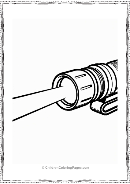 Call Of Duty Tactical Flashlight Illustration For Kids Free PDF Printable