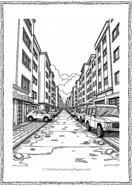 Call Of Duty Urban Combat Zone Coloring Page Free PDF Printable