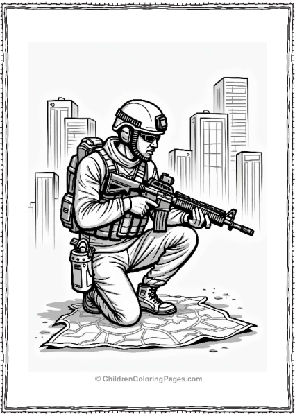 Call Of Duty Urban Soldier Tactical Scene Free PDF Printable