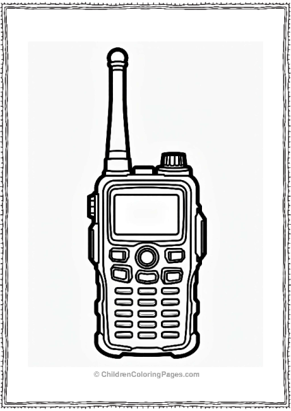 Call Of Duty Walkie Talkie Coloring Page Free PDF Printable