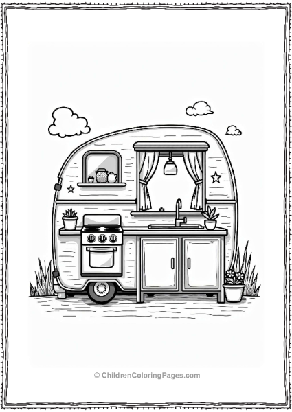 Camper RV Charming RV Kitchen Corner Free PDF Printable