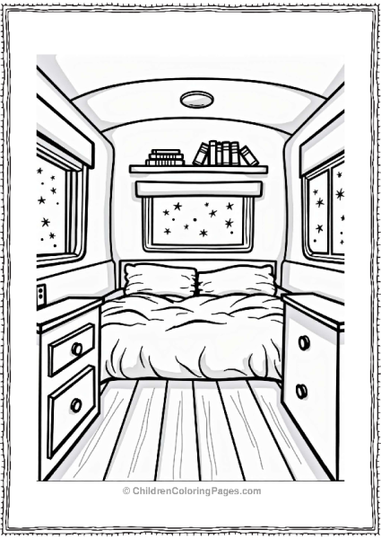 Camper RV Cozy RV Bedroom Nook Free PDF Printable