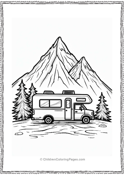 Camper RV Mountain RV Retreat Free PDF Printable
