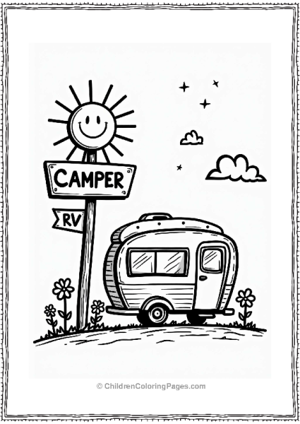 Camper RV Roadside Attraction Free PDF Printable
