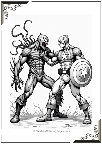 Carnage Vs Captain America Showdown Free PDF Printable