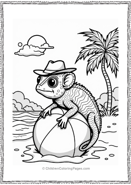 Chameleon At Summer Festival Free PDF Printable