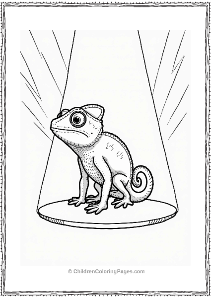 Chameleon In Spotlight Free PDF Printable