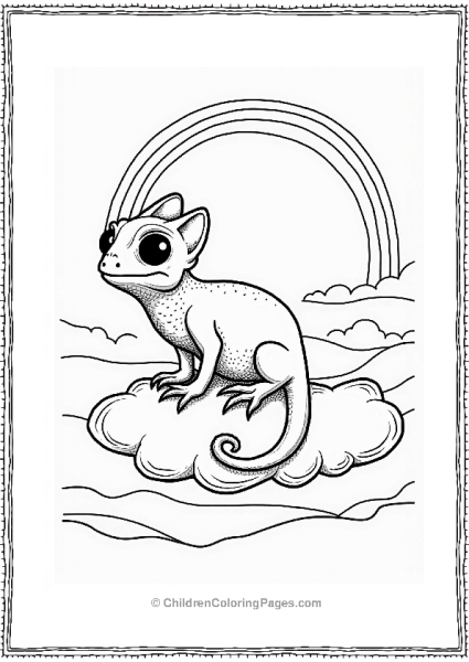 Chameleon On A Cloud Free PDF Printable