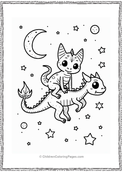 Chameleon On A Dragon Free PDF Printable