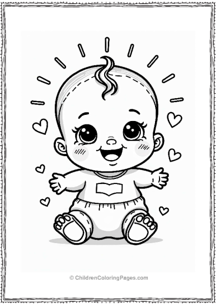 Cheerful Cry Babies With Hearts Free PDF Printable