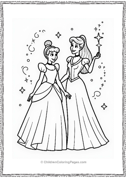 Cinderella And Her Fairy Godmother Free PDF Printable