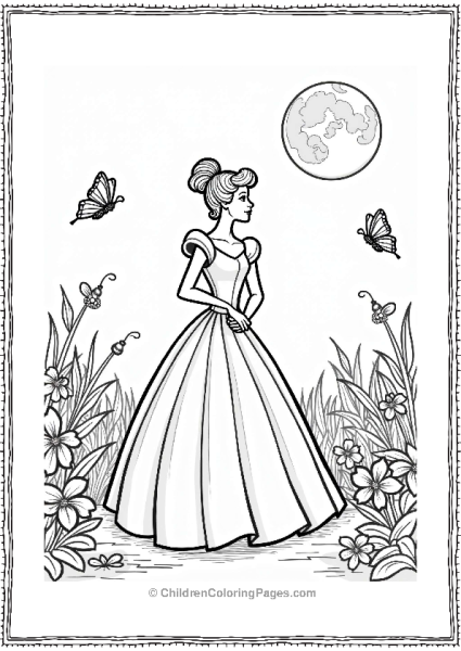 Cinderella In A Moonlit Garden Free PDF Printable