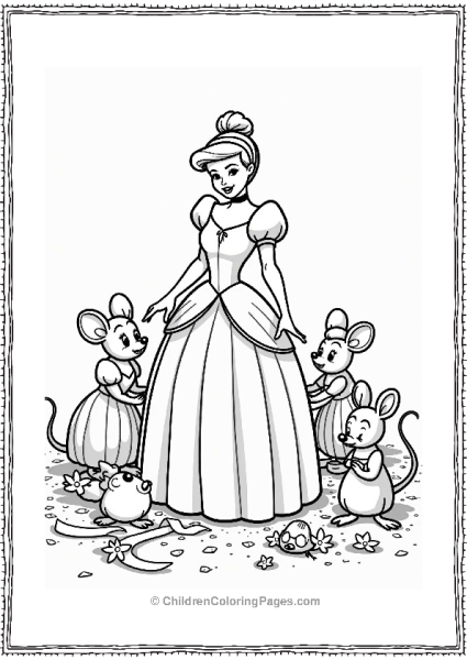 Cinderella With Animal Friends Free PDF Printable