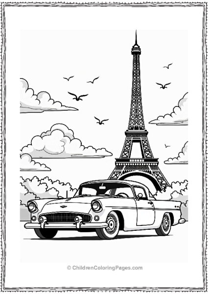 Classic Cars At Landmark Free PDF Printable