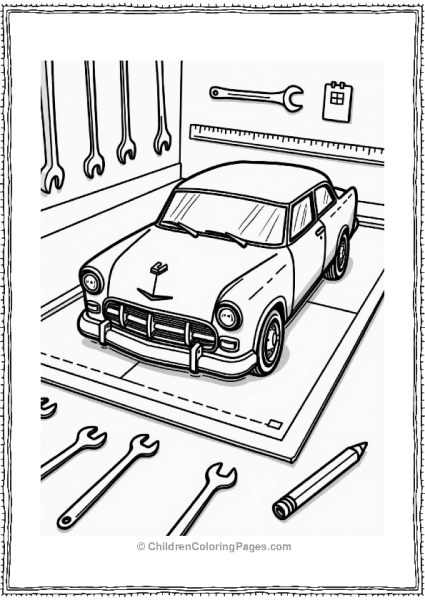 Classic Cars Blueprint And Tools Free PDF Printable