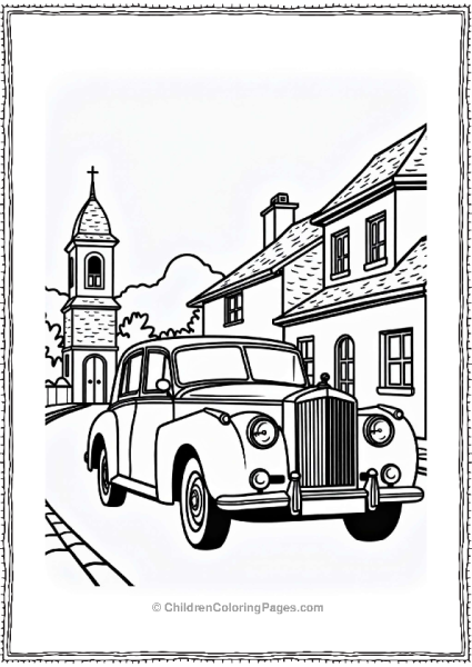 Classic Cars Limousine In A Historic Town Free PDF Printable
