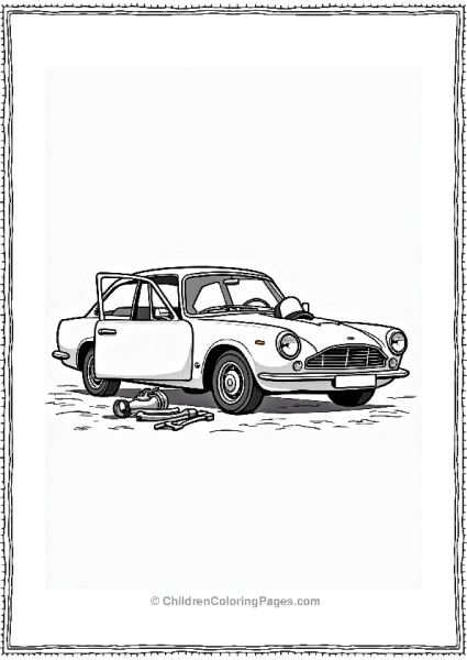 Classic Cars With Open Doors Free PDF Printable