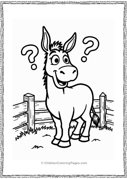 Confused Shrek  Donkey From Shrek Free PDF Printable