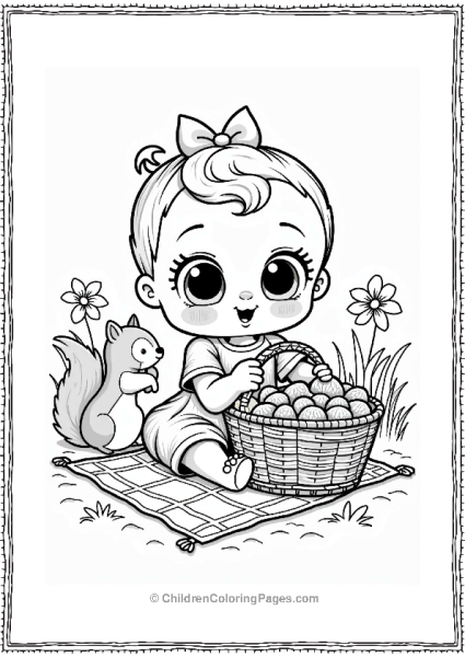 Cry Babies Picnic Scene Free PDF Printable
