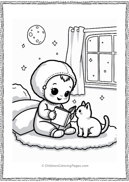 Cry Babies Reading To A Cat Free PDF Printable