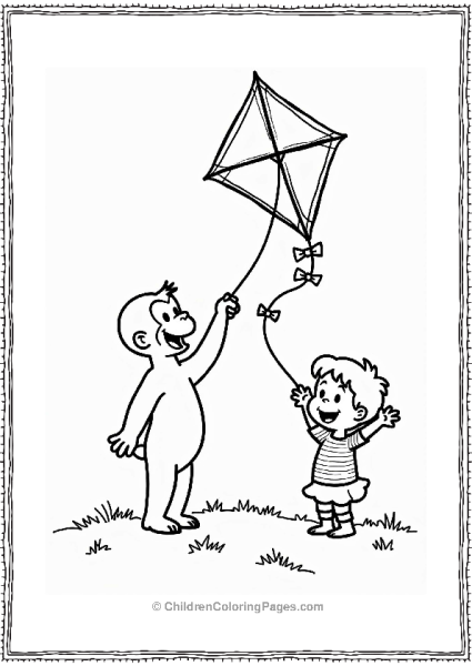 Curious George And The Kite Free PDF Printable