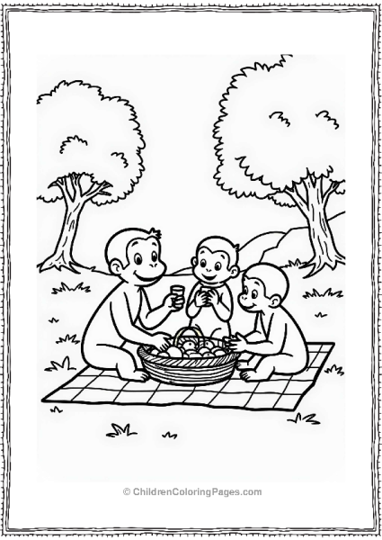 Curious Georges Picnic With Friends Free PDF Printable