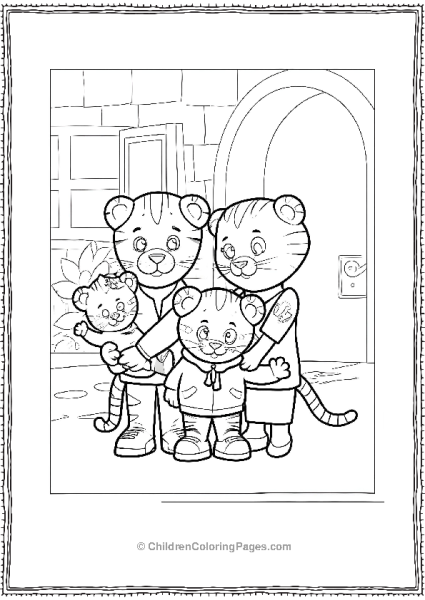 Daniel Tiger With Family Free PDF Printable