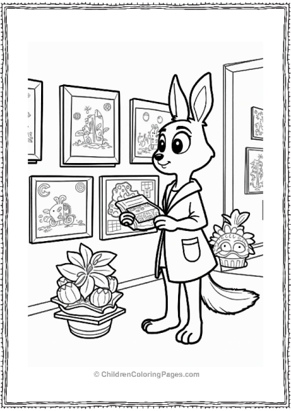 Dawn Bellwethers Art Exhibit In Zootopia Free PDF Printable