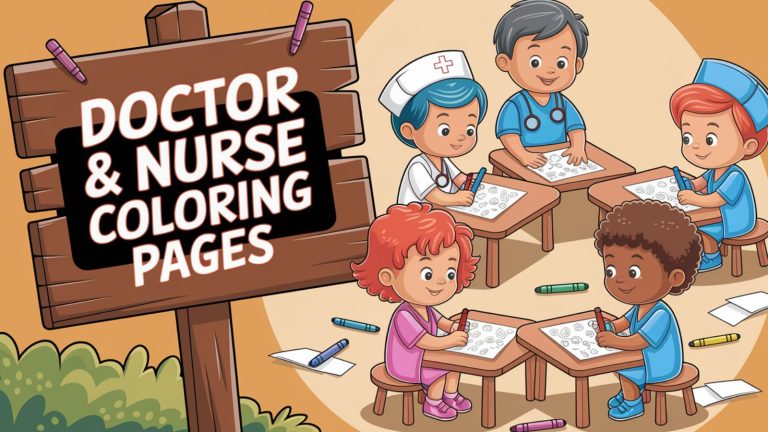 Doctor Nurse Coloring Pages