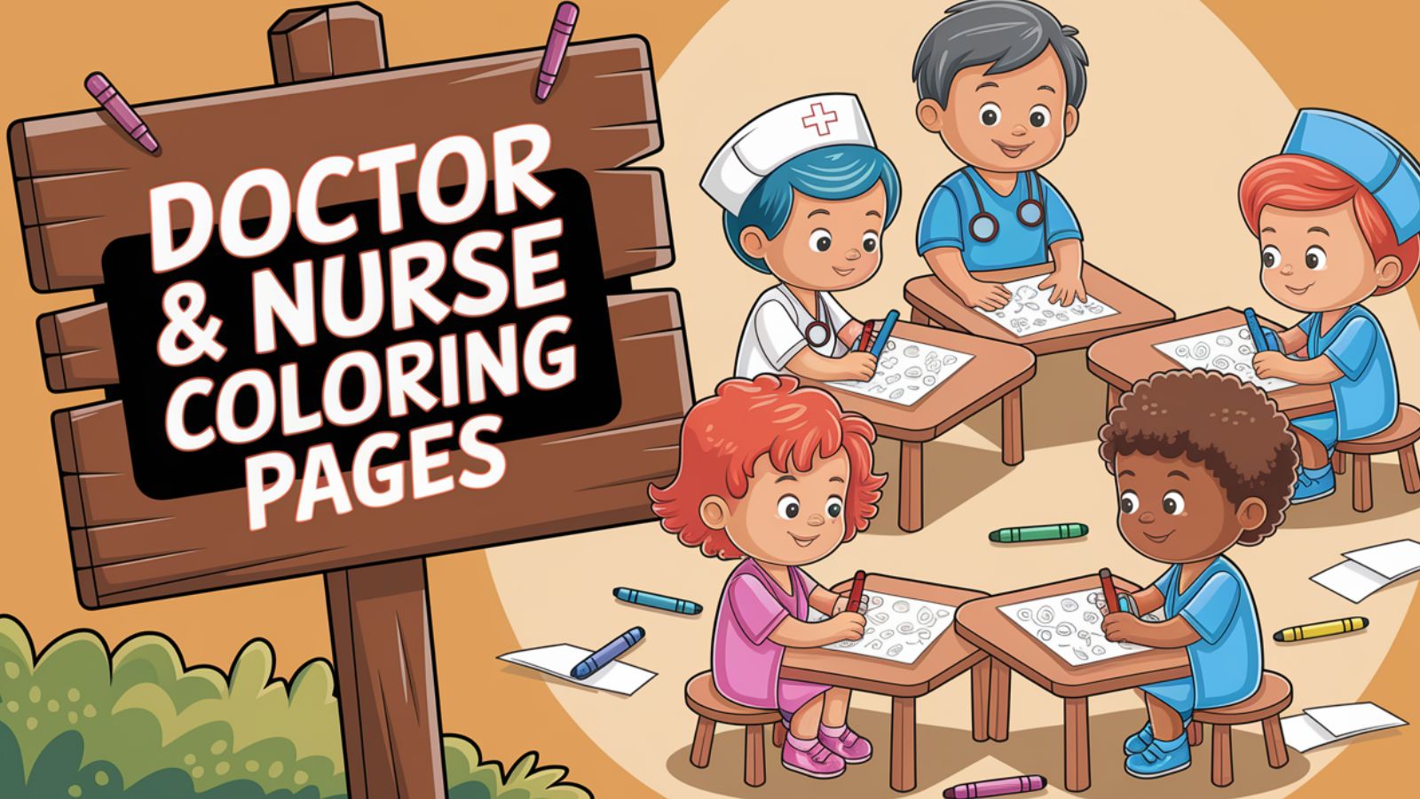 Doctor & Nurse Coloring Pages- Download Free PDF 👩‍⚕️🧑‍⚕️
