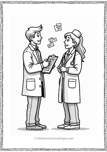Doctor Nurse Discussing Elderly Care Free PDF Printable