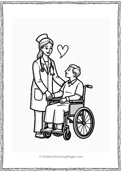 Doctor Nurse Nurse Assisting Senior Patient Free PDF Printable